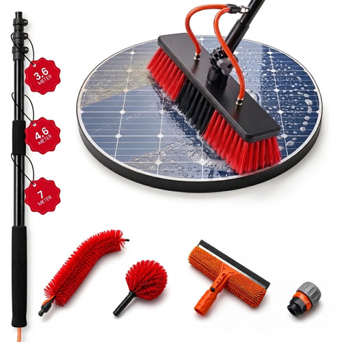 Water fed telescopic pole - 7m,