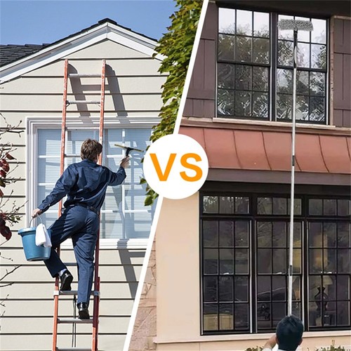Telescopic window cleaner - 4.5m,