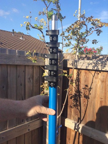 25ft carbon fibre telescopic - carbon,