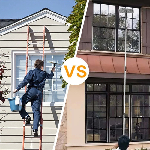 Telescopic window cleaner - 4.5m,