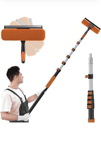 Telescopic window cleaner pole - telescopic,