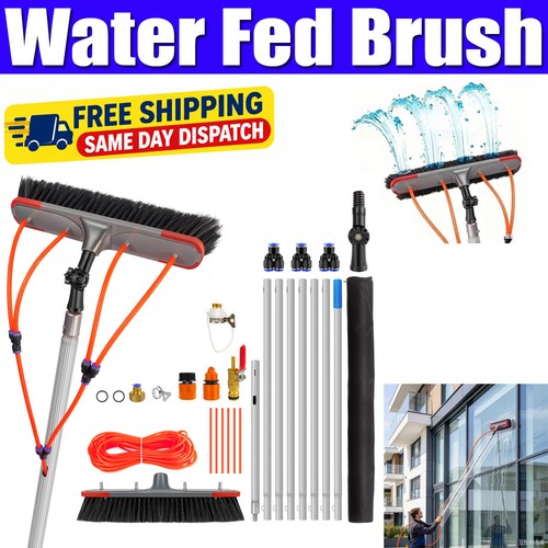 Cleaning brush water hose fed - water,